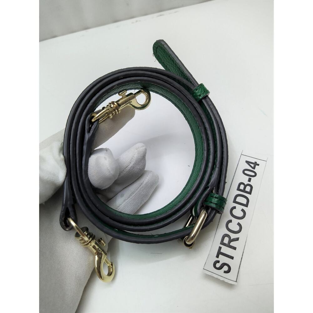 Karl Lagerfeld Replacement Strap Green Leather Gold-tone Spring Trigger Hook - Picture 3 of 11